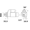 Rozrusznik Letrika, 12 V, 3,0 kW Mahle 3838922061109