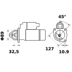 Rozrusznik Letrika, 12 V, 3,0 IS0808 Mahle 3838922058567