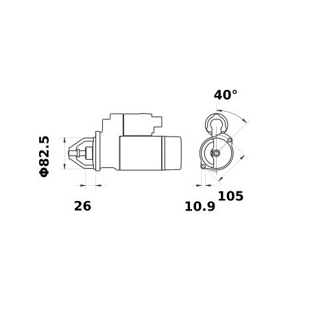 Rozrusznik 12V z11 3,2 kW Letrika