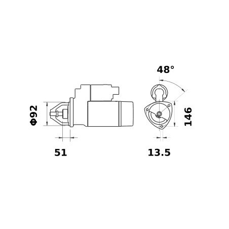 Rozrusznik 12V z10 4,2 kW Letrika