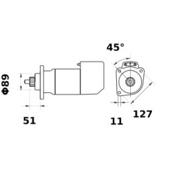 Rozrusznik Letrika, 12 V, 3,6 kW Mahle 3838922054798