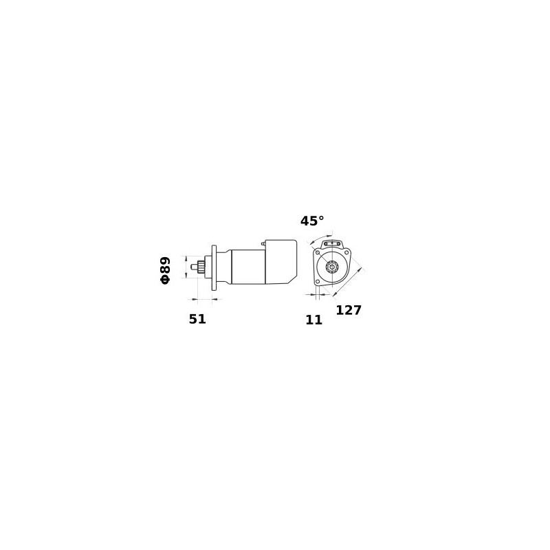 Rozrusznik Letrika, 12 V, 3,6 kW Mahle 3838922054798