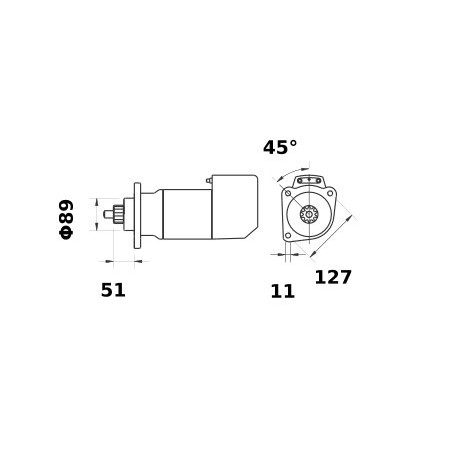 Rozrusznik Letrika, 12 V, 3,6 kW Mahle 3838922054798