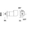 Rozrusznik Letrika, 12 V, 3,6 kW Mahle 3838922054798