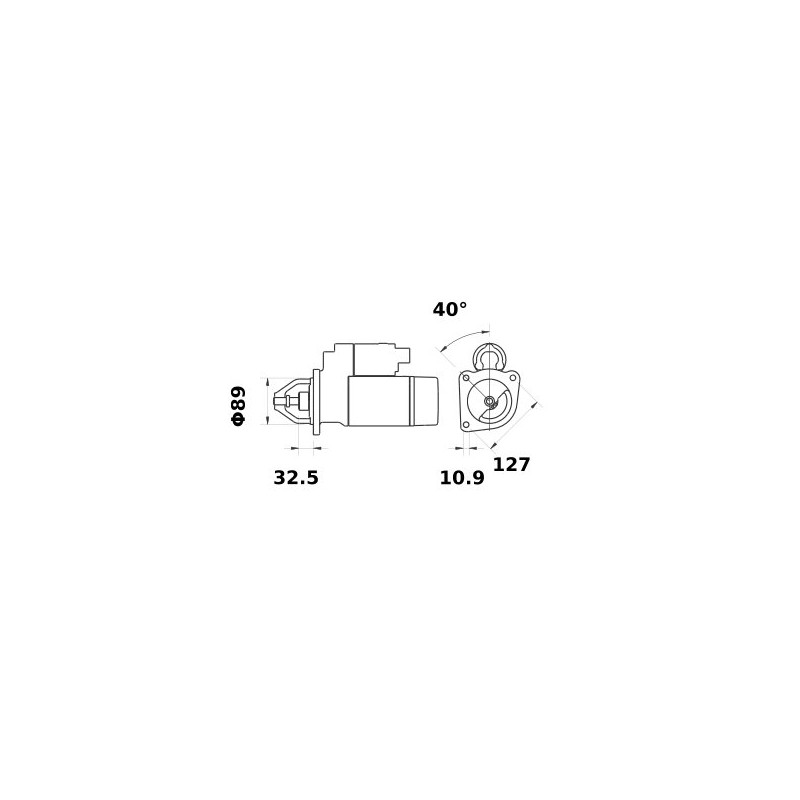 Rozrusznik z reduktorem 12V 4.2kW Z-10 CW Mahle