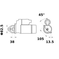 Rozrusznik Letrika, 12 V, 2,7 IS0533 Mahle 3838922052558