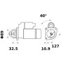 Rozrusznik 12V 2.8kW Z-10 CW Mahle