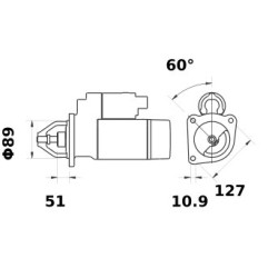 Rozrusznik 12V 4.0kW Z-10