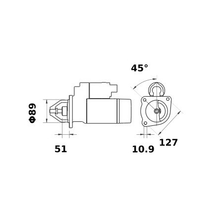 Rozrusznik 12V 3.1kW Z-9