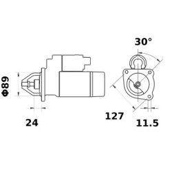 Rozrusznik 12V 3.1kW