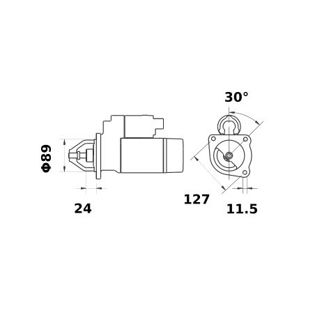 Rozrusznik 12V 3.1kW