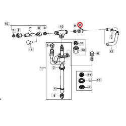 R123593 John Deere Nakrętka przewodu wtryskowego 1/2"UNS