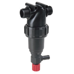 3224142 Filtr ciśnieniowy 1" 32 Mesh wkład Inox czerwony L112 z zaworem Arag