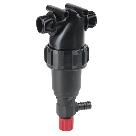 3224142 Filtr ciśnieniowy 1" 32 Mesh wkład Inox czerwony L112 z zaworem Arag