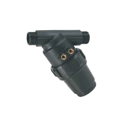 323042 Filtr ciśnieniowy 1" 32 Mesh wkład Inox czerwony L146 skośny Arag