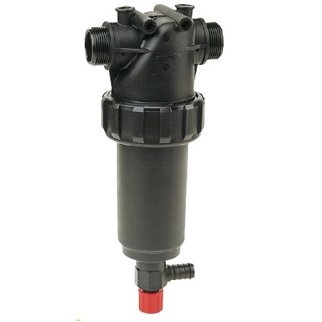 32621535 Filtr ciśnieniowy 1i1/4" 80 Mesh wkład Inox żółty L146 z zaworem Arag 528032621535