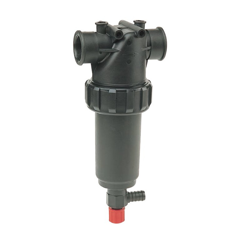 3282154 Filtr liniowy Arag 1i1/4" 100 Mesh wkład Inox zielony zawór