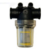 3240T0235 Filtr liniowy Arag 1/2" 80 Mesh wkład Inox żółty przezroczysty