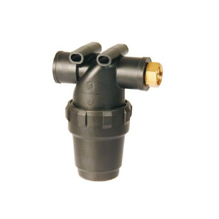 3243A0235 Filtr liniowy Arag 1/2"-1/2" 80 Mesh wkład Inox żółty luźna nakrętka