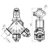 Korpus rozpylacza wachadłwy Arag do rury fi22/7mm