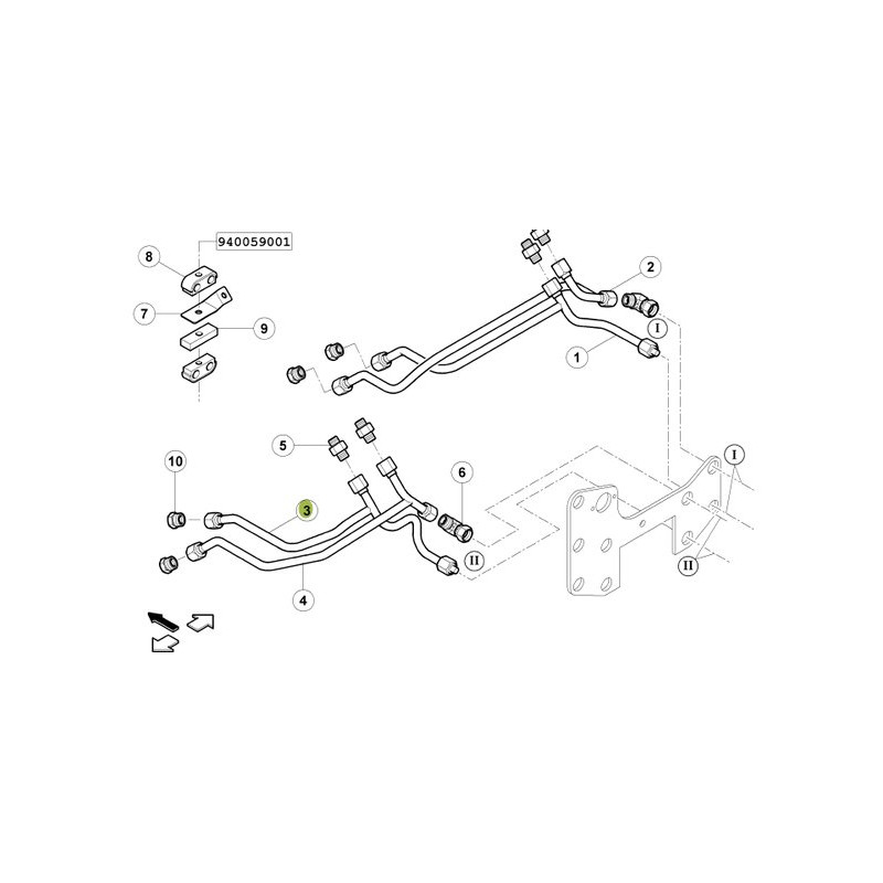 Przewód hydrauliczny rozdielacza pompcniczego 6005027992