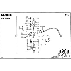 Claas 0000142084 Czujnik ciśnienia 250bar