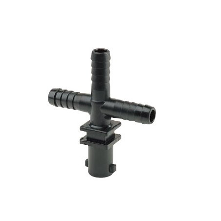 Korpus rozpylacza Arag 413131 pojedynczy na wąż 10mm X3 , do nakrętki bagnetowej
