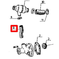 Renault 6005000357 Przewód gumowy Ergis 2000001655863