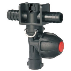 Korpus rozpylacza Arag 413624 pojedynczy na wąż 15mm X2 , do nakrętki bagnetowej