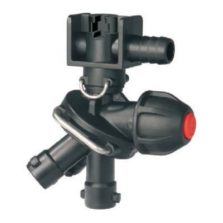 Korpus rozpylacza Arag 4133614 3-krotny krańcowy na wąż 15mm , do nakrętki bagnetowej