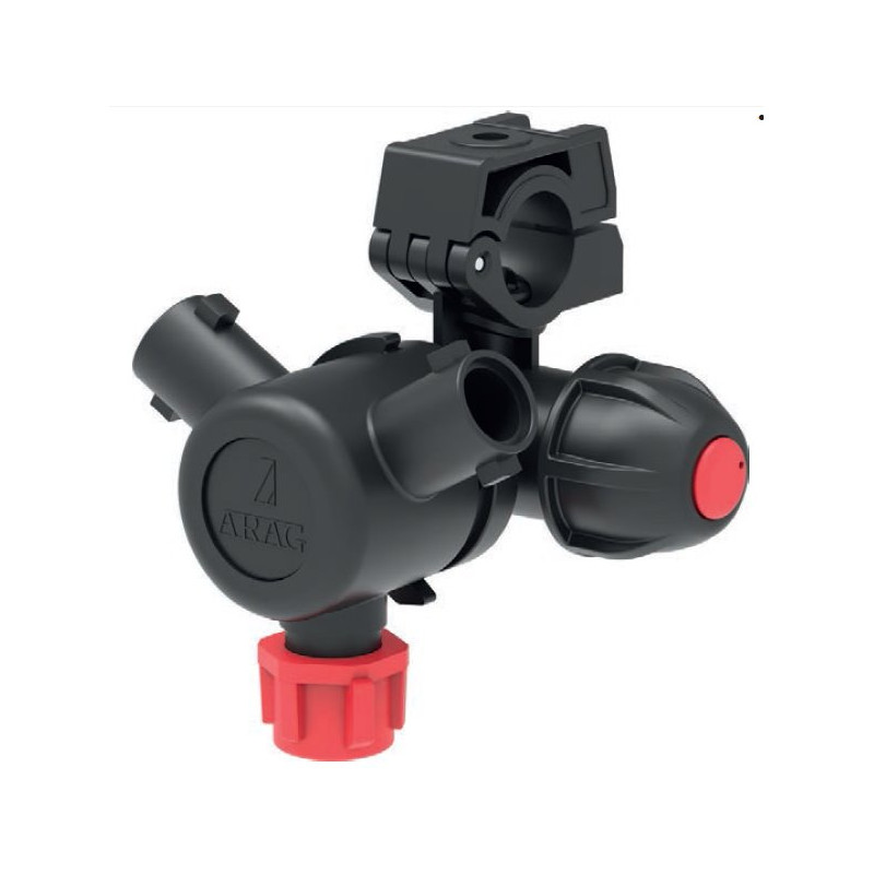 Korpus rozpylacza Arag 4064137 Compact Jet 3-krotny do rury 21mm (1/2") z przyłączem 7mm