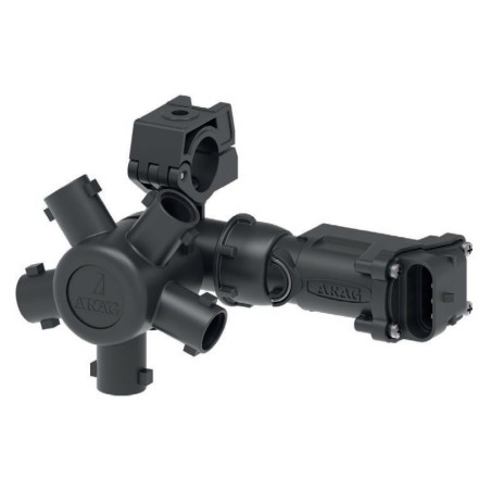 Korpus rozpylacza Arag 4064T942 Seletron 5-krotny do rury 21mm (1/2") z przyłączem 10mm sterowany elektrycznie