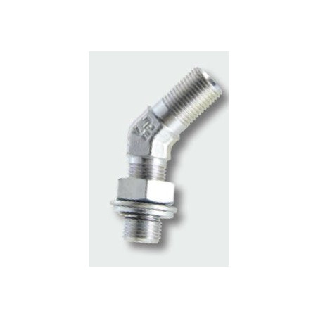 Przyłącze 45 stopni, gwint przyłącza 1/4"BSP-gwint złącza 1/4"BSP Burnett & Hillman 1504504KG