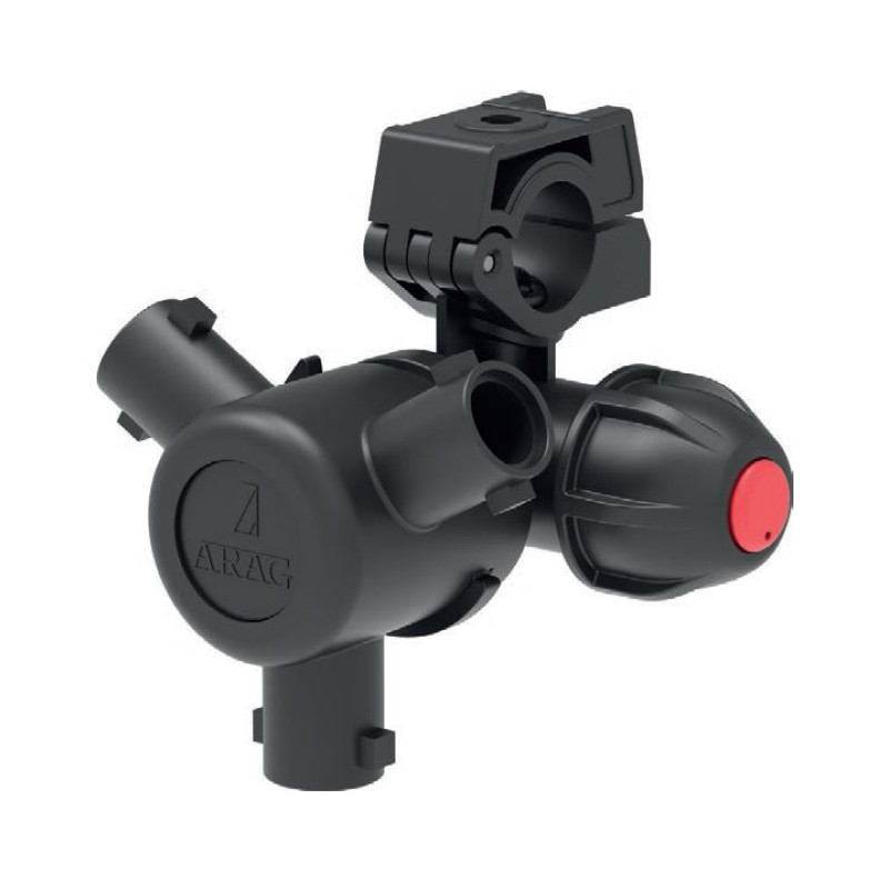 Korpus rozpylacza Arag 40642W7 Compact Jet 3-krotny do rury 21mm (1/2") z przyłączem 10mm