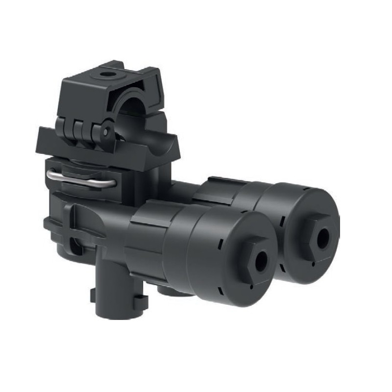 Korpus rozpylacza Arag 4063F441 SeleJet 2-krotny do rury 21mm (1/2") z przyłączem 10mm sterowane pneumatycznie