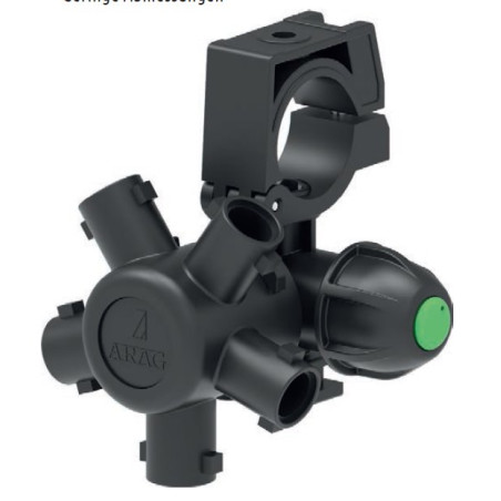 Korpus rozpylacza Arag 40649J7V Compact Jet Hi Flow 5-krotny do rury 33,3mm (1") z przyłączem 10mm