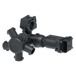 Korpus rozpylacza Arag 4064T95A2 Seletron 5-krotny do rury 25 z przyłączem 10mm sterowany elektrycznie