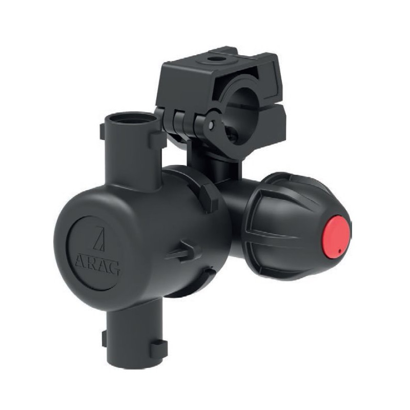 Korpus rozpylacza Arag 406445A7 Compact Jet 2-krotny do rury 25 z przyłączem 10mm