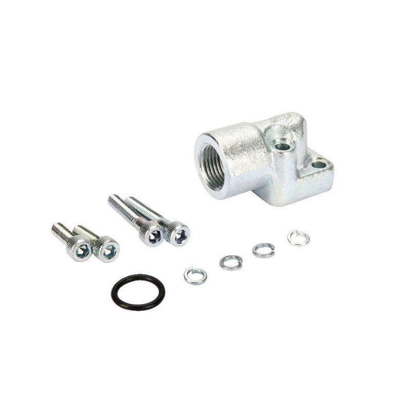 Kołnierz przyłączeniowy 30mm - 1/2"BSP, M6x30-2szt, M6x45-2szt, 1GQ08 OMT