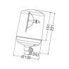 Lampa błyskowa na uchwyt 24V-H1 Hella 2RL008 060-111