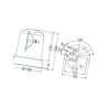 Lampa błyskowa przykręcana 12V-H1 Claas Hella 2RL008061101