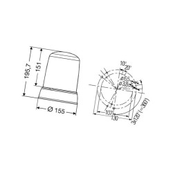 Lampa błyskowa przykręcana Xsenon 24V KLX7000 Ksenon K6620 Hella 2RL008 181-111