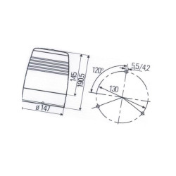 Lampa sygnalizacyjna KL Junior 2RL008965001 Hella 4082300170214