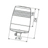 Lampa błyskowa na uchwyt 24V-H1 Hella 2RL008 967-011