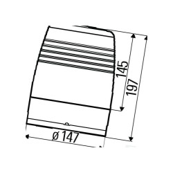 Lampa błyskowa Xenon 24V na magnes Hella 2XD009 053-001