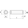 Wkręt dociskowy din916 M8x12 A2 Kramp 8716106387298