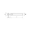 Wkręt dociskowy DIN913 M12x16 mm stalowy 45H