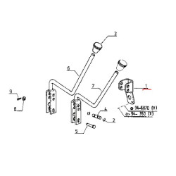 7700005731 Renault / Claas Wspornik