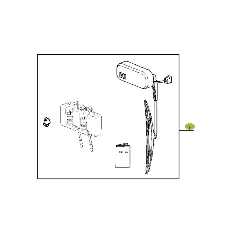Zestaw wycieraczek szyby przedniej