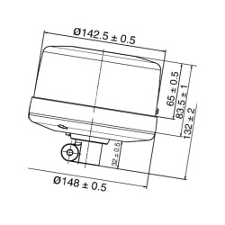 Lampa błyskowa LED na uchwyt 12V/24V Hella 2XD010311011